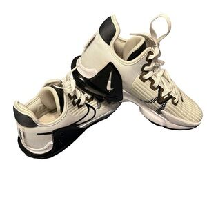 Nike LeBron Witness 6 TB White/Black Shoes Sneakers DO9843-100 Mens Size 10 Used